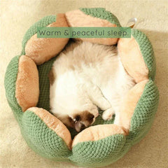 Lotus Petal Cloud-Soft Cat Bed