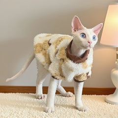 Pastoral - style Furry Cat Sweater