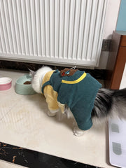 Cute Bear Overalls Set