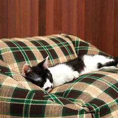 Retro Plaid Cat Habitat Set