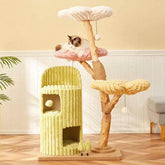 Flower Cloud-Top Fruitwood Cat Tree