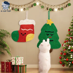Rascador navideño para gatos