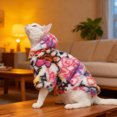 Suéter de gato colorido