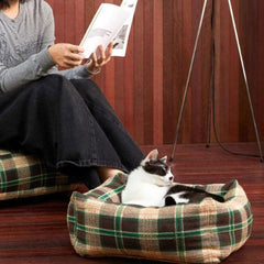 Retro Plaid Cat Habitat Set