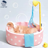 Pink Wave Bubble Tub Cat Bed