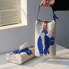 Playful Cat Butt Car Tissue Holder