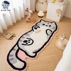 Chonky Cat Lying Rug
