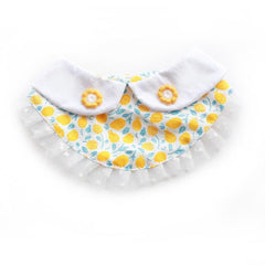 Orange Floral Bib Collar