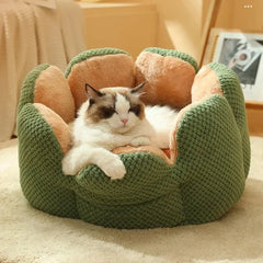 Lotus Petal Cloud-Soft Cat Bed