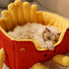 French Fry Box Cat Bed
