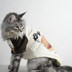 Cat's Burger Print Sweatshirt