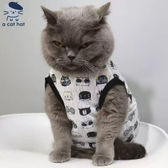 Cat Fun-Print Vest