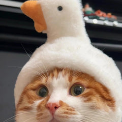 Big White Goose Hat