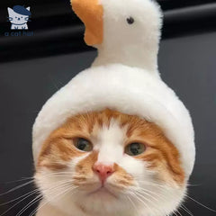 Big White Goose Hat