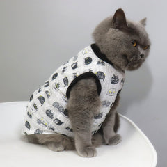 Cat Fun-Print Vest