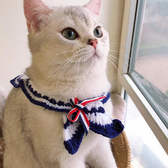 Sailor cat collar