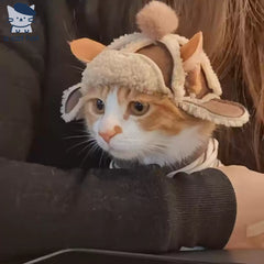 Furry Aviator Cat Hat