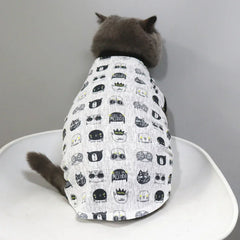 Cat Fun-Print Vest