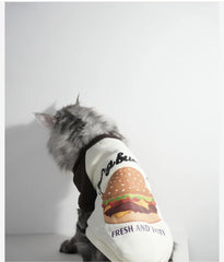 Cat's Burger Print Sweatshirt