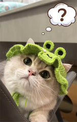 Bonnet tricoté grenouille