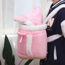 Mochila para exteriores con forma de oreja de conejo y gato