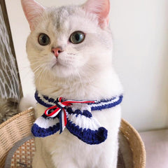 Sailor cat collar