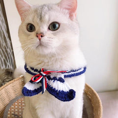 Sailor cat collar