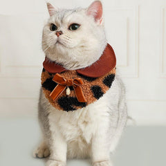 Stylish Cat Beret and Bib Set