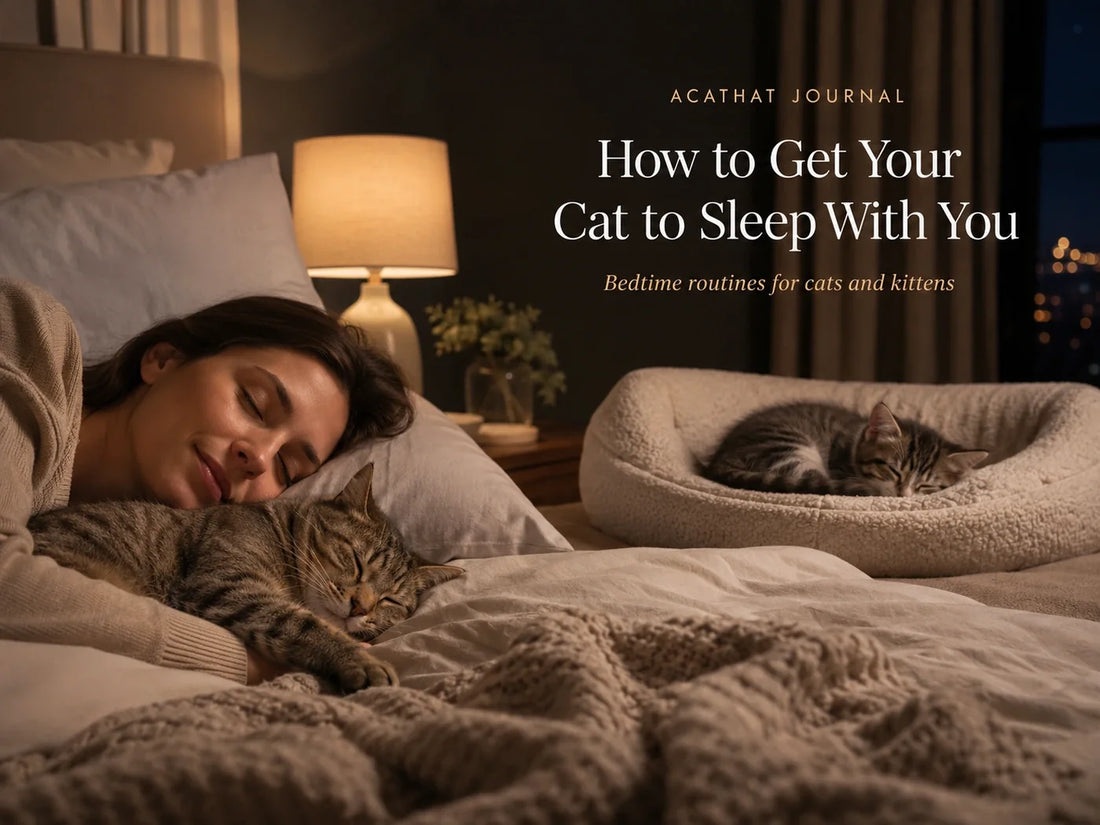 How to Get Your Cat to Sleep With You & Help a Kitten Settle Down