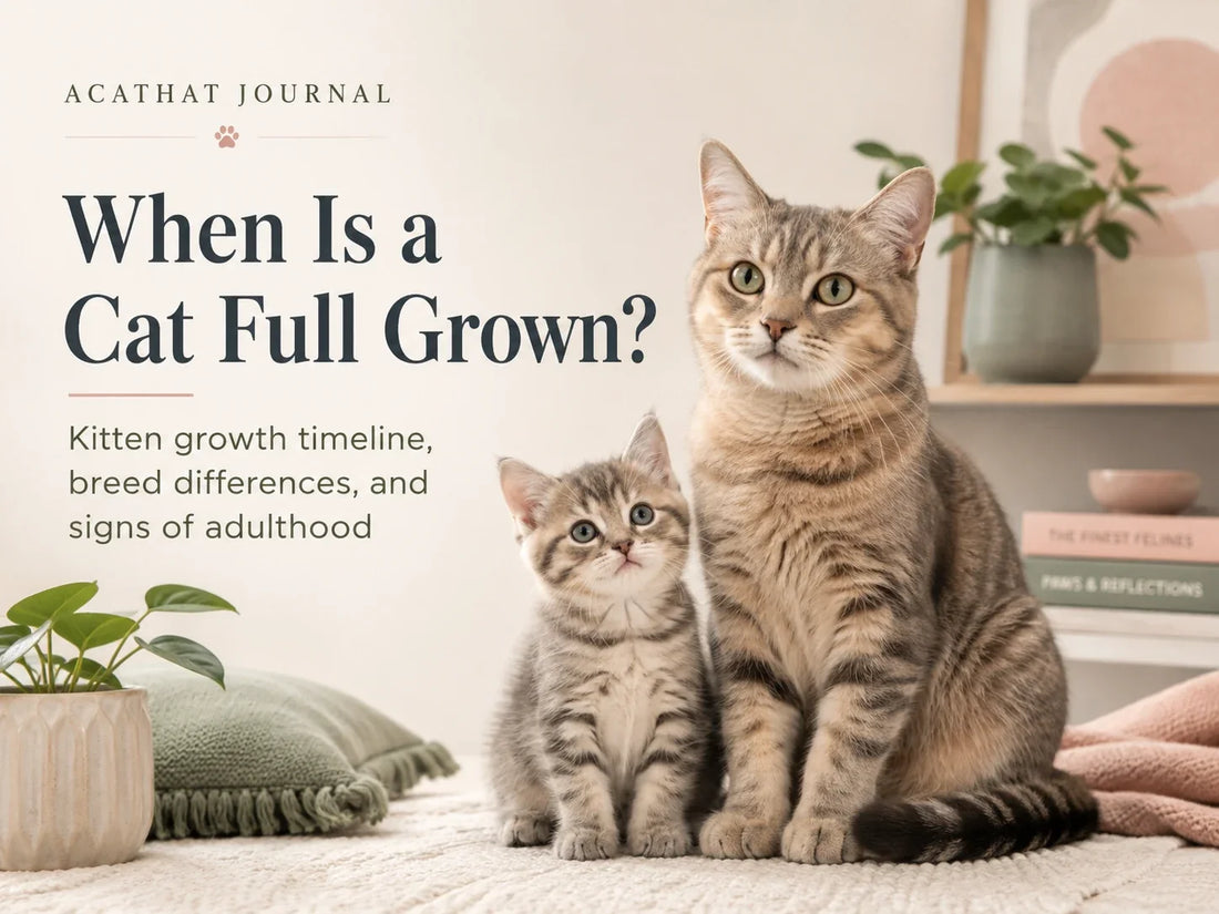 When Is a Cat Full Grown? Kitten Growth Timeline Explained