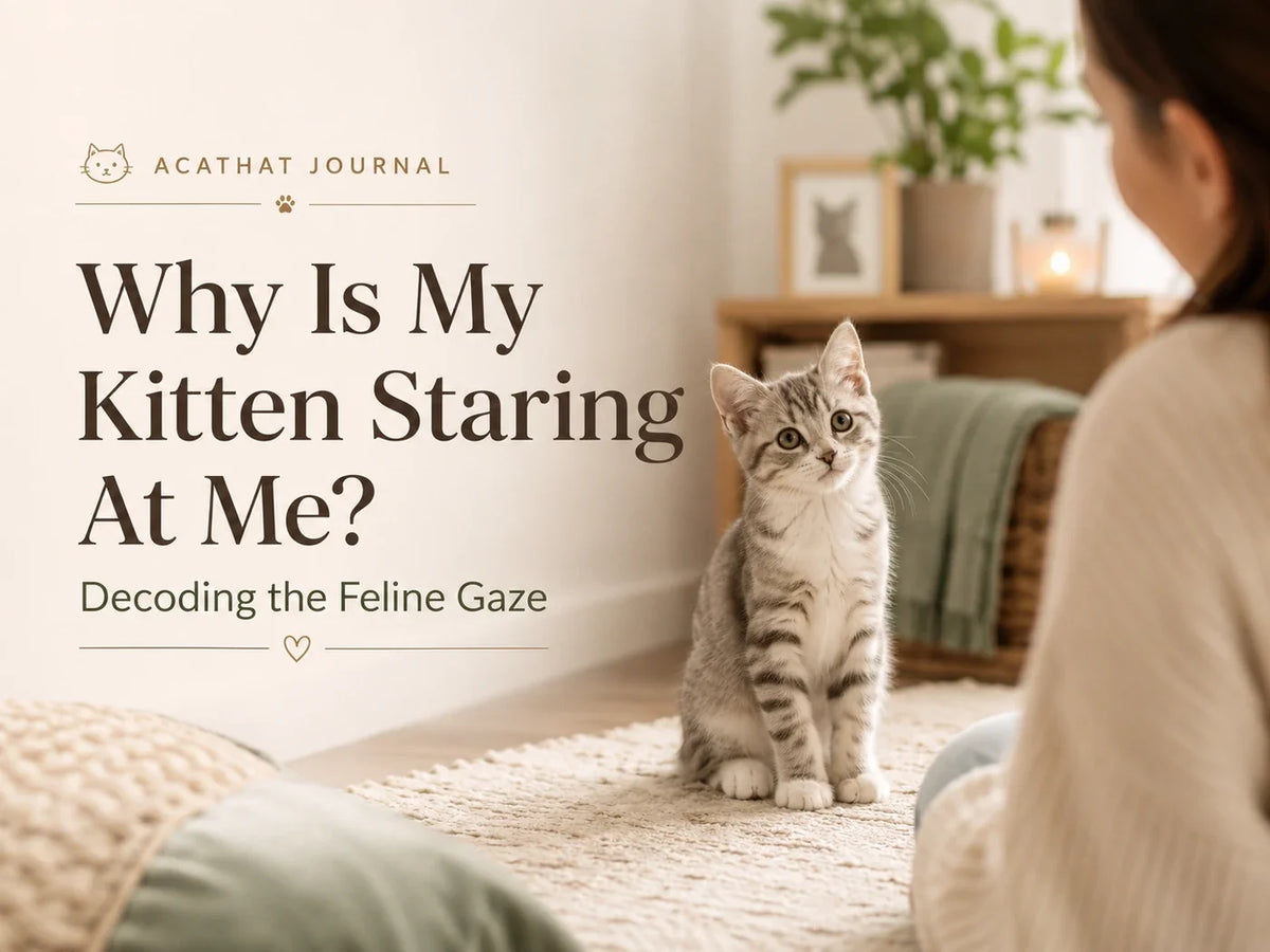 Why Is My Kitten Staring At Me? Decoding the Feline Gaze