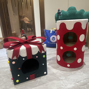 Weihnachtsüberraschungs-Geschenkbox Katzenbett
