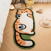 Alfombra para tumbarse con forma de gato