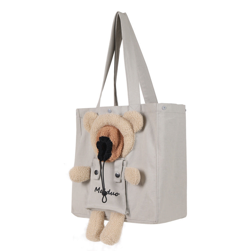 Bear - Shaped Pet Cat Carrier Bag