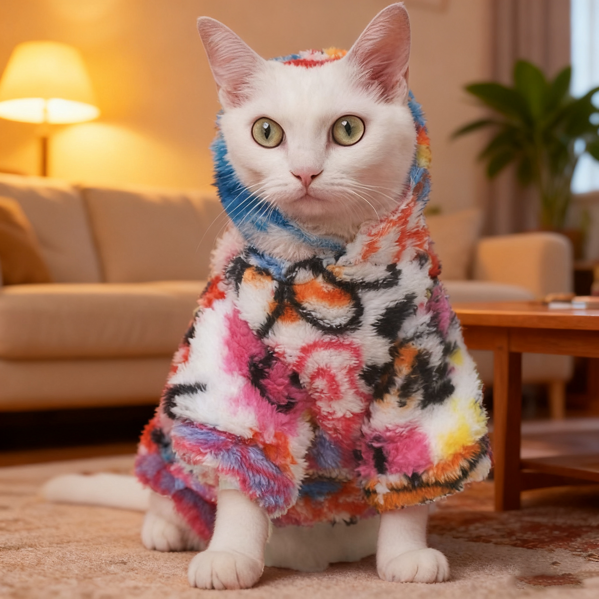 Color - Pop Hooded Cat Fleece