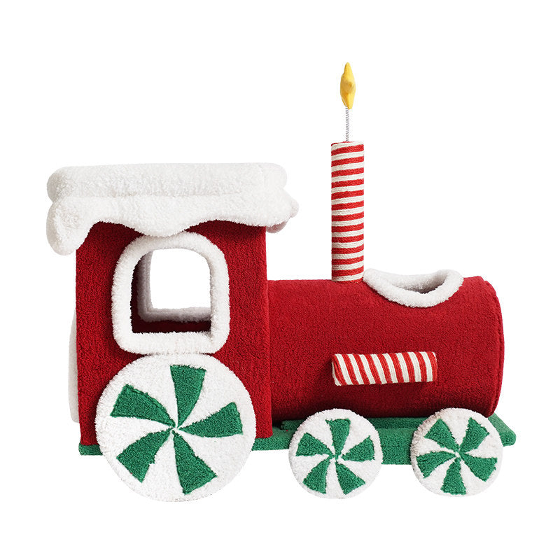 Christmas Fairy Train Cat Tree