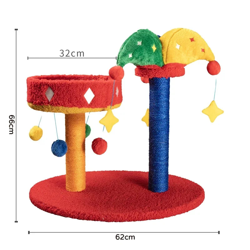 Circus Fun Katzenwohnserie (einschließlich Kratzbäume und Katzenbett) 