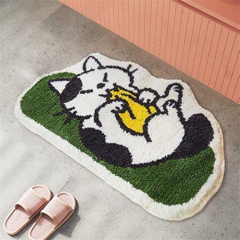 Kuh-Katze-Badezimmer-Antirutschmatte