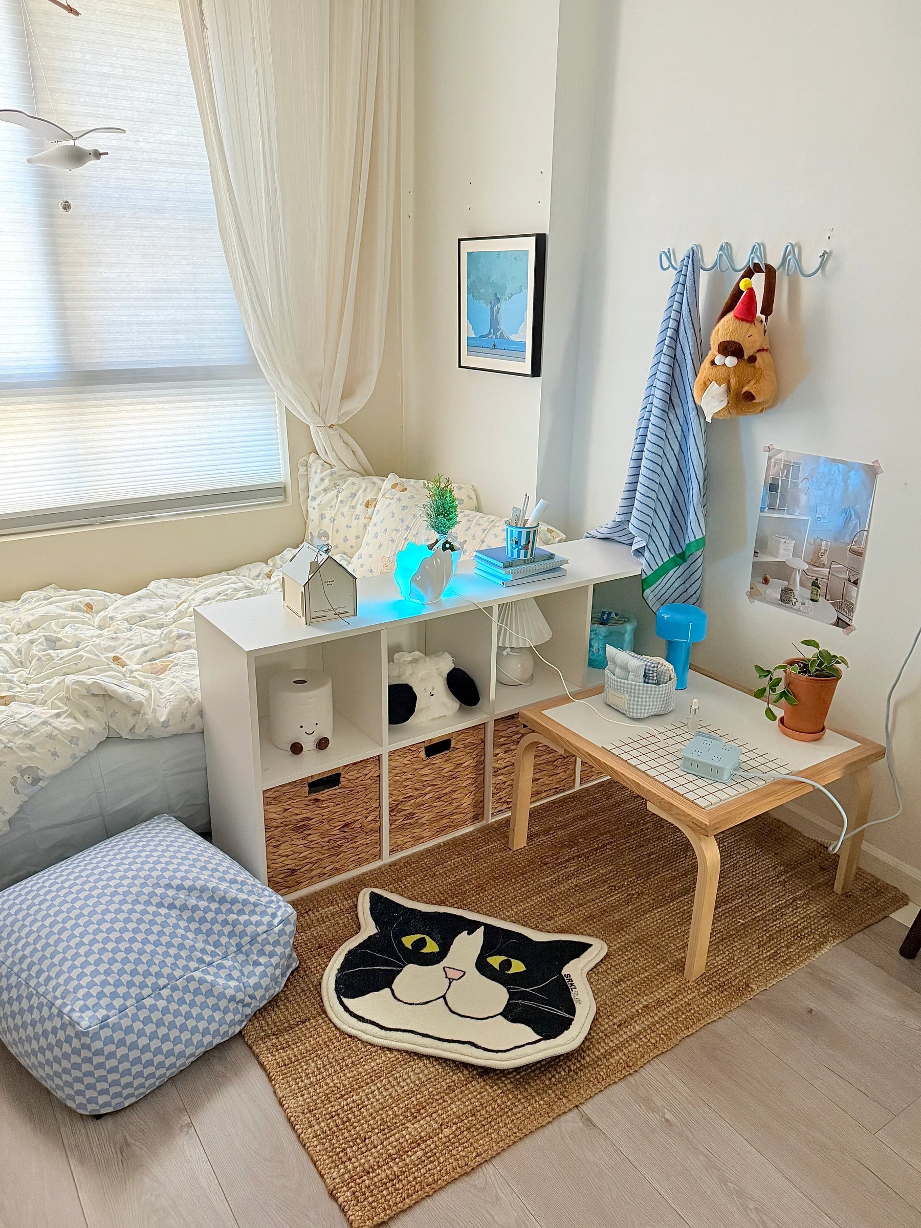 Badezimmer-Absorptionsmatte mit Kuh- oder Katzenmotiv 