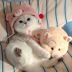 Piggy Pink Cat Hat