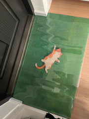 Fauler Katzen-Kunstrasen-Teppich