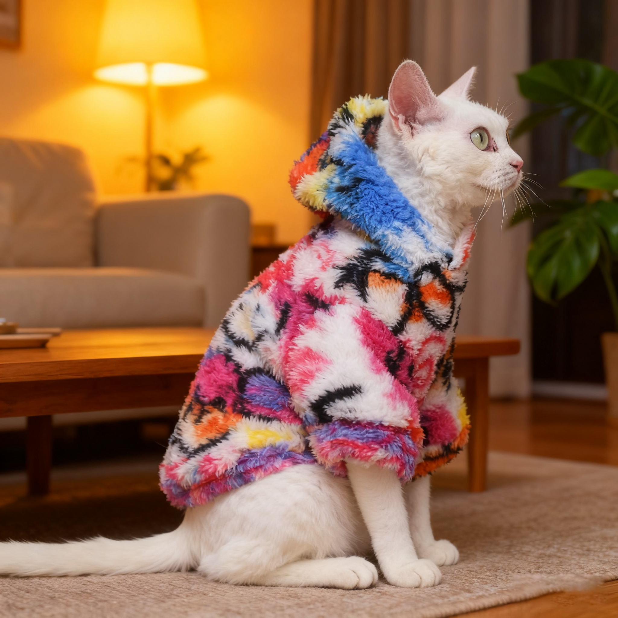 Color - Pop Hooded Cat Fleece