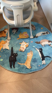 Katzenparty-Teppich