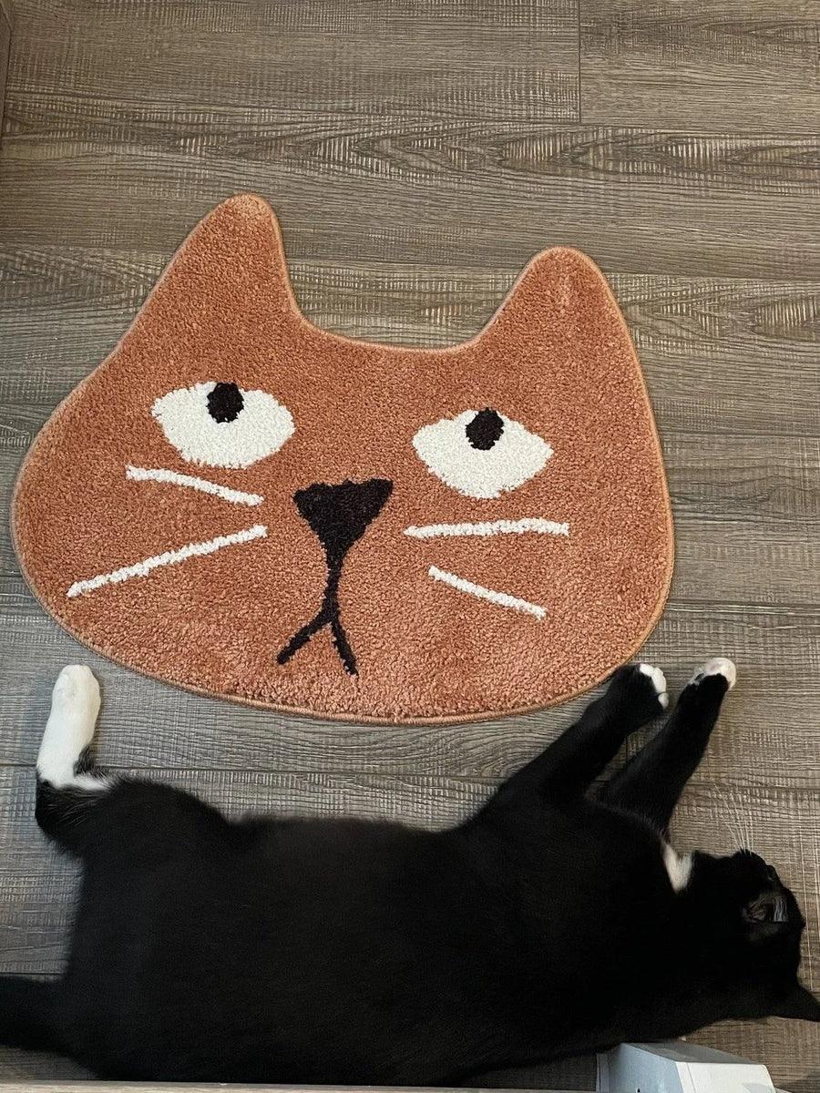 Badezimmer-Saugmatte mit Katzenmotiv 
