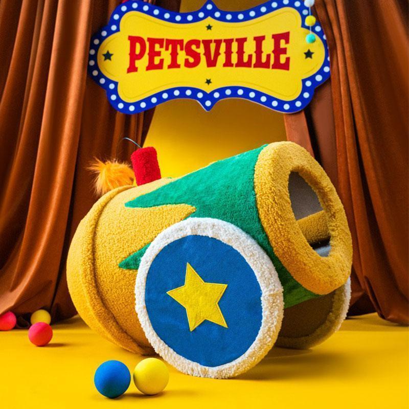 Circus Fun Katzenwohnserie (einschließlich Kratzbäume und Katzenbett) 