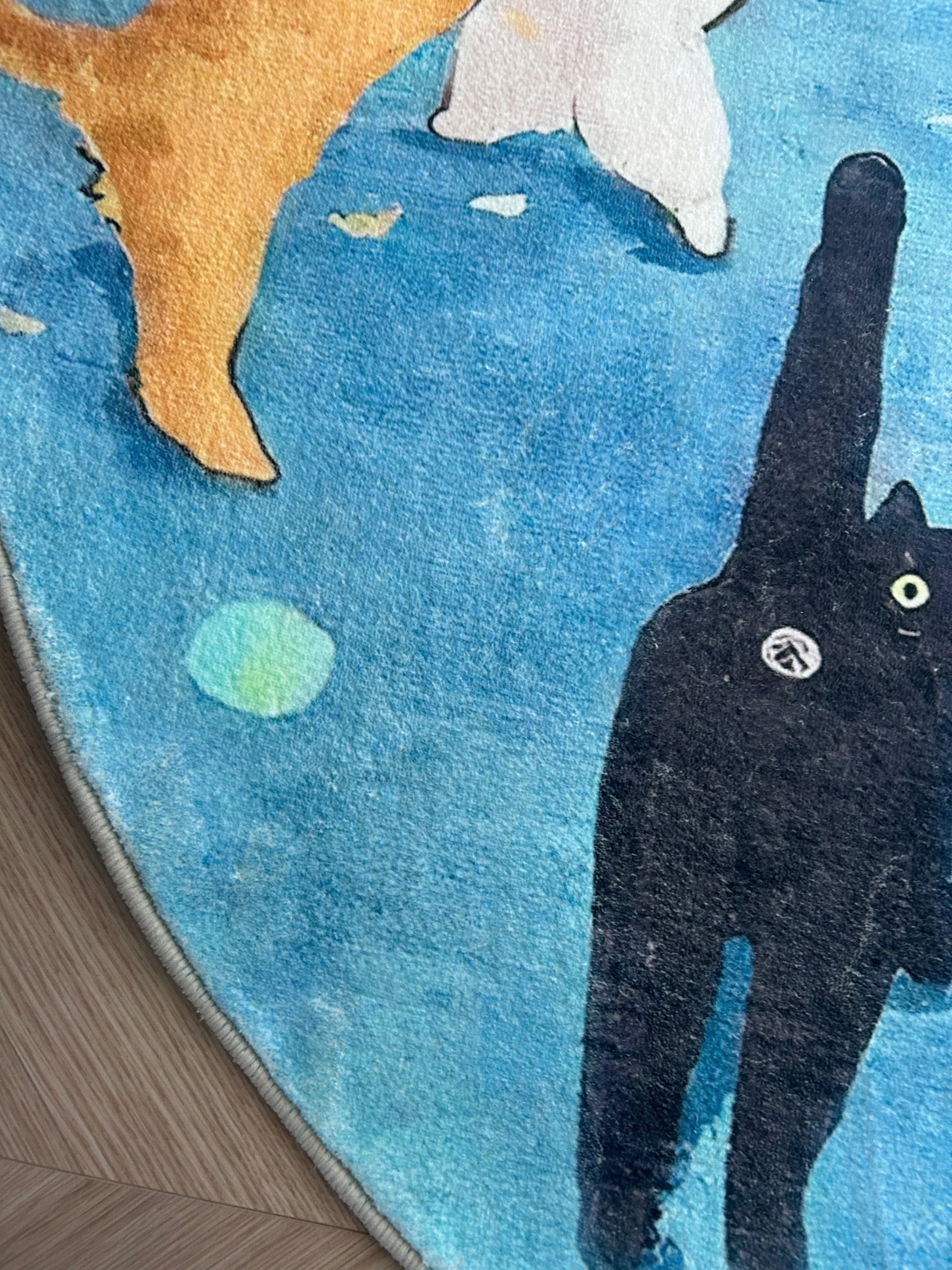 Katzenparty-Teppich