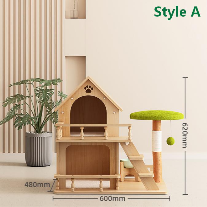 Rustic Classic Multi-Level Cat Tree