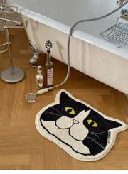 Badezimmer-Absorptionsmatte mit Kuh- oder Katzenmotiv 