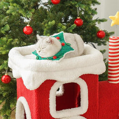 Christmas Fairy Train Cat Tree
