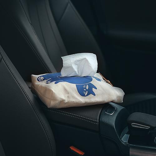 Playful Cat Butt Car Tissue Holder